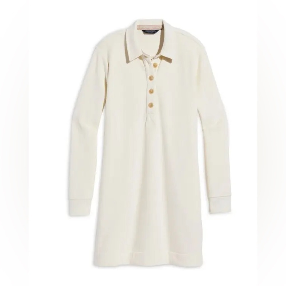 Vineyard Vines Popover Shirt Dress color Marshmellow size M